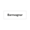 Rumsskyltar Barnvagnar i lasergraverad hårdplats som ger tydlig rumshänvisning.