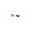 Rumsskylt Garage i lasergraverad hårdplats som ger tydlig rumshänvisning.