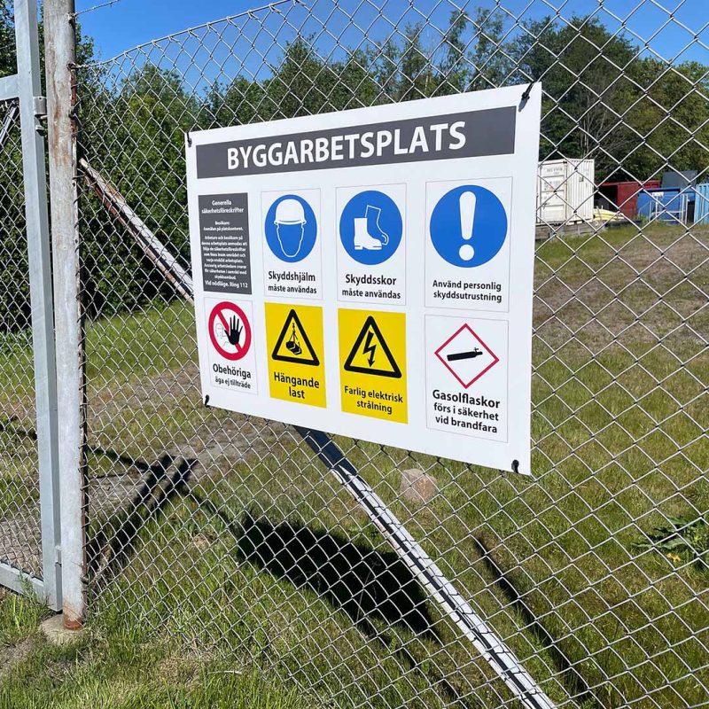 Arbetsmiljöskyltar