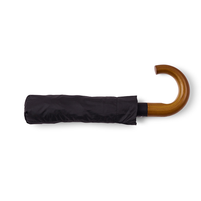 Bend är ett stadigt kompaktparaply med kraftig träkrycka. Paraplyet är speciellt eftersom det är helt fritt från PFAS och tillverkat med omsorg om både människa och miljö. Märk med ditt företags logotype.