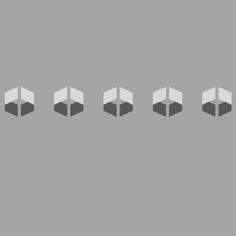 Kontrastmarkering Hexagon i självhäftande folie, Skyltfabrikens design. Monteras på två höjder för bäst kontrastverkan.