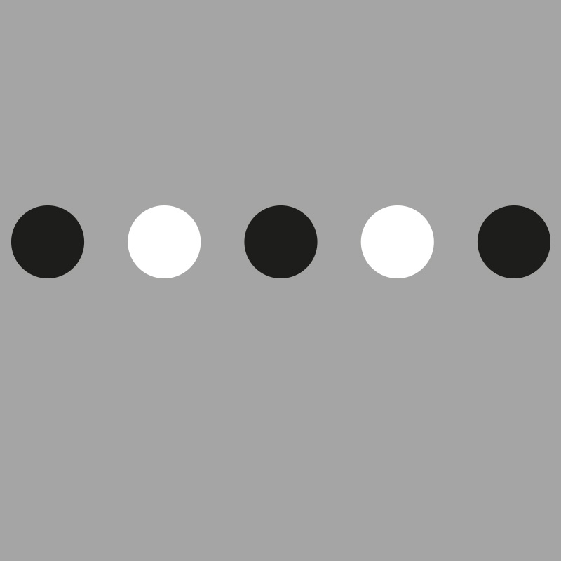 Kontrastmarkering Rund i svartvitt eller frost. Tillverkas av självhäftande folie. Monteras på två höjder för bäst kontrastverkan.