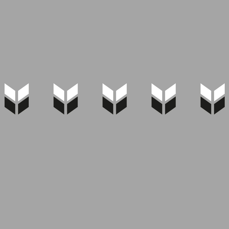 Kontrastmarkering Veteax i självhäftande folie, Skyltfabrikens design. Monteras på två höjder för bäst kontrastverkan.