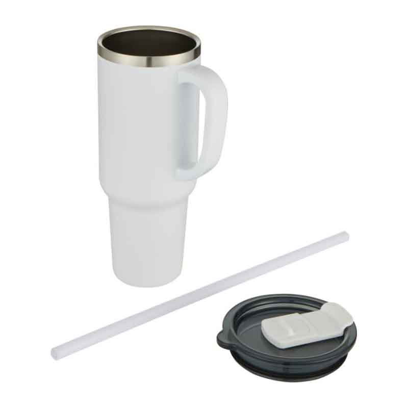 Termosmugg Sydney 1200 ml. RCS-certifierad vakuumisolerad kopparmugg, tillverkad av 91 % återvunnet rostfritt stål som håller drycker kalla i minst 24 timmar och varma i upp till 9 timmar.