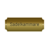 Plakett, eller skylt, med fransk ram. Lasergraverad text i svart. Storlek 225x80 mm, monteras med skruv alternativt dubbelhäftande tejp.